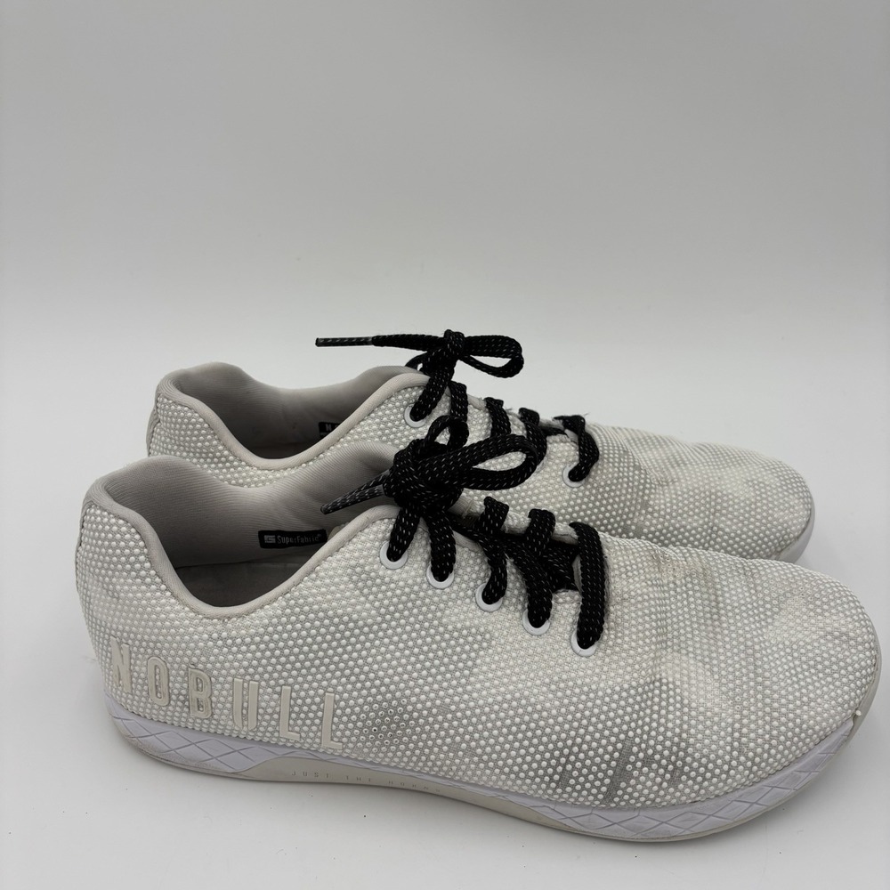 Nobull SuperFabric Outwork Sneakers Mens Size 11 White Trainer Shoes